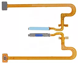 Шлейф ZTE Blade A72 5G со сканером отпечатка пальца, Original Blue