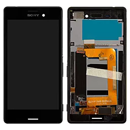 Дисплей Sony Xperia M4 Aqua (E2303, E2306, E2312, E2333, E2353, E2363) з тачскріном і рамкою, оригінал, Black