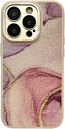 Чехол 1TOUCH Glitter Marble Case для Apple iPhone 12 Pink - фото Чехол 1TOUCH Glitter Marble Case для Apple iPhone 12 Pink