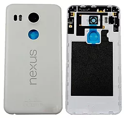 Задняя крышка корпуса LG Nexus 5X H791 со стеклом камеры Original White