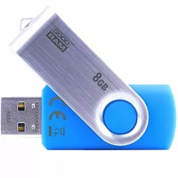 Флешка GooDRam 8Gb Twister (UTS2-0080B0R11) Blue - фото Флешка GooDRam 8Gb Twister (UTS2-0080B0R11) Blue