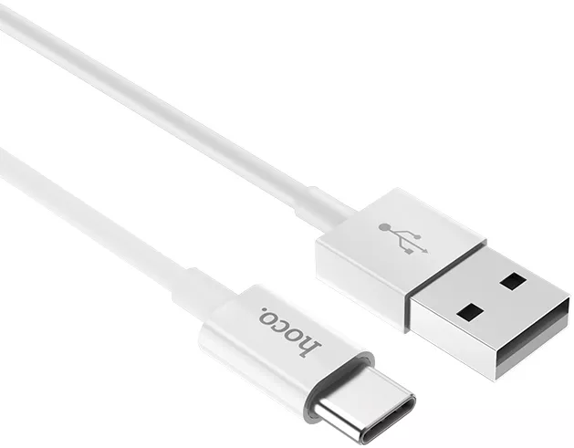Кабель Hoco X23 Skilled USB-A - Type-C 12w 2.4a 1м cable White - фото 2