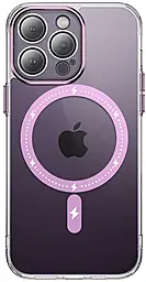 Чехол Epik TPU+PC Colorful with MagSafe для Apple iPhone 12 Pro Max Pink - фото Чехол Epik TPU+PC Colorful with MagSafe для Apple iPhone 12 Pro Max Pink
