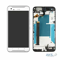 Дисплей HTC One X9 (2PS5200) с тачскрином и рамкой, White