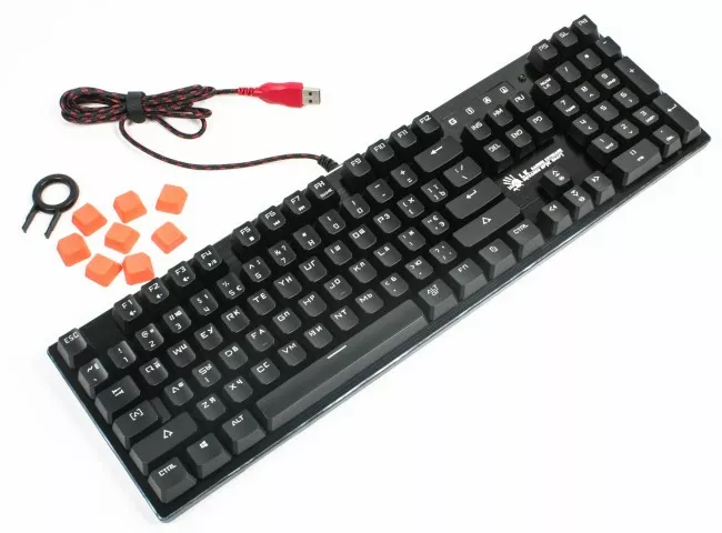 Клавиатура A4Tech B820R Bloody Red SW Black - фото 2