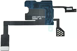 Шлейф Apple iPhone 14 Pro с датчиком приближения, с датчиком освещенности, с микрофоном, без динамика JCID - фото Шлейф Apple iPhone 14 Pro с датчиком приближения, с датчиком освещенности, с микрофоном, без динамика JCID