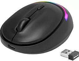 Компьютерная мышка REAL-EL RM-440 Wireless Black (EL123200045) - фото Компьютерная мышка REAL-EL RM-440 Wireless Black (EL123200045)