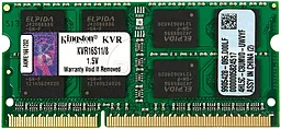 Оперативная память для ноутбука Kingston SO-DIMM DDR3 8GB 1600 MHz (KVR16S11/8WP)
