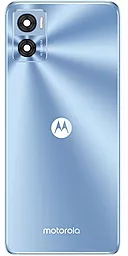Задняя крышка корпуса Motorola Moto E22 XT2239 со стеклом камеры, Original Crystal Blue - фото Задняя крышка корпуса Motorola Moto E22 XT2239 со стеклом камеры, Original Crystal Blue