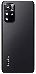 Задняя крышка корпуса Xiaomi Redmi Note 11T 5G / Redmi Note 11S 5G со стеклом камеры Original Matte Black - фото Задняя крышка корпуса Xiaomi Redmi Note 11T 5G / Redmi Note 11S 5G со стеклом камеры Original Matte Black
