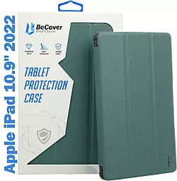Чехол для планшета BeCover Tri Fold Soft TPU Siliconee для Apple iPad 10.9" 2022, iPad 10.9" 2024, iPad 11" 2025 Dark Green (708519)