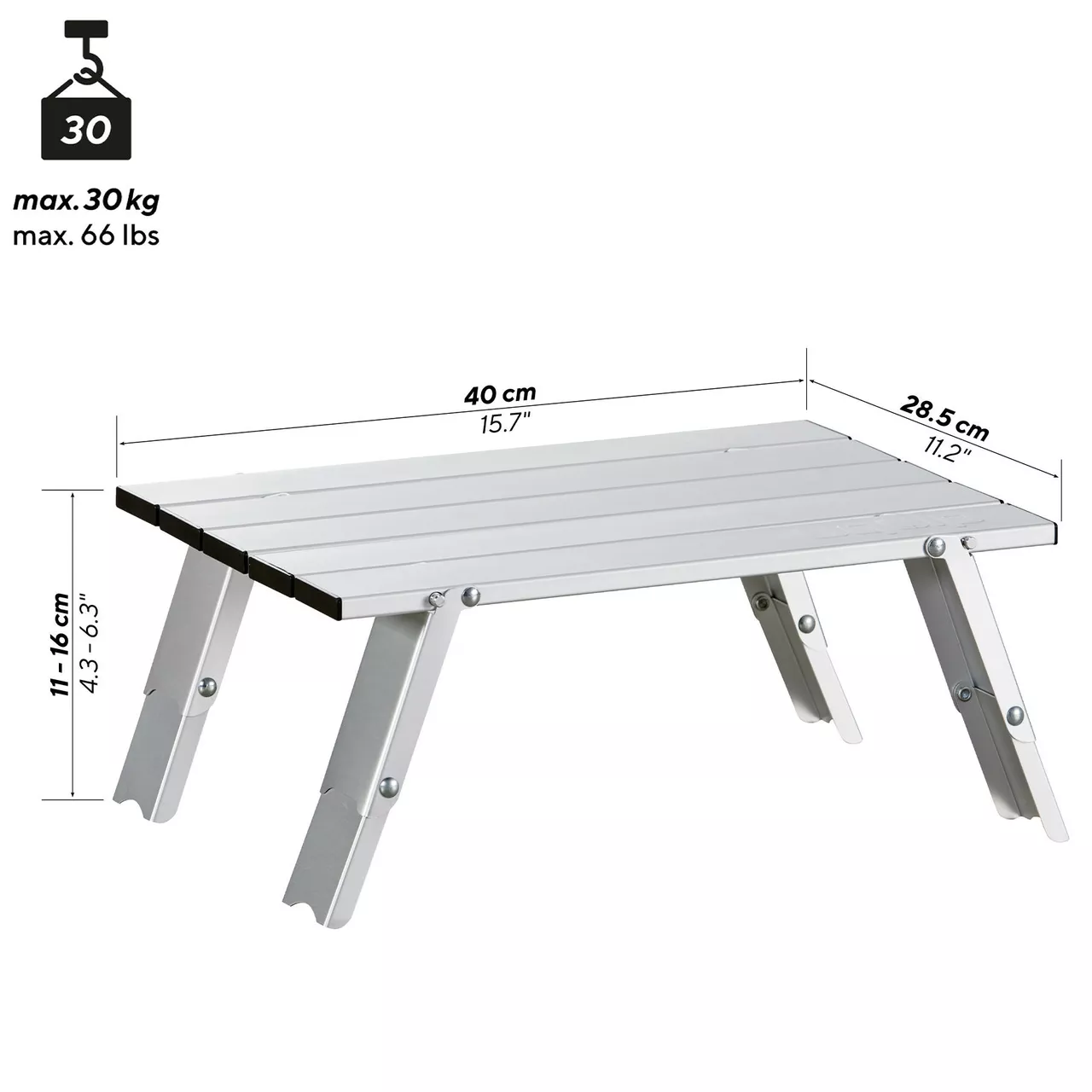 Стол Uquip Handy Silver (244110) - фото 2