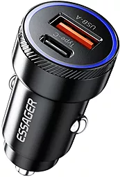 Автомобильное зарядное устройство Essager 54w PD USB-C/USB-A ports car charger black (ES-CC11) - фото Автомобильное зарядное устройство Essager 54w PD USB-C/USB-A ports car charger black (ES-CC11)
