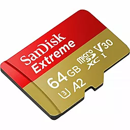 Карта памяти SanDisk microSDXC 64GB Extreme Class 10 UHS-I U3 V30 A2 + SD-адаптер (SDSQXA2-064G-GN6MA) - миниатюра 4