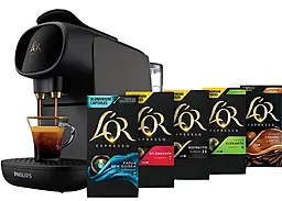 Кавомашина Philips капсульна L'OR Barista Sublime, 0.8л, капсули, чорний - фото Кавомашина Philips капсульна L'OR Barista Sublime, 0.8л, капсули, чорний