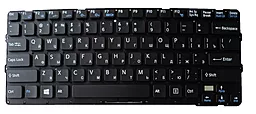 Клавиатура для ноутбука Sony E14 SVE14 без рамки черная