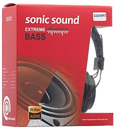 Навушники Sonic Sound E220 Black - мініатюра 3