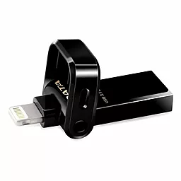 Флешка ADATA USB 3.1 64GB AI920 Jet Black Lightning (AAI92064GCBK) Black - мініатюра 2