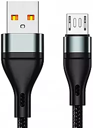 Кабель USB Jellico B12 15W 3.1A 2M micro USB Cable Black