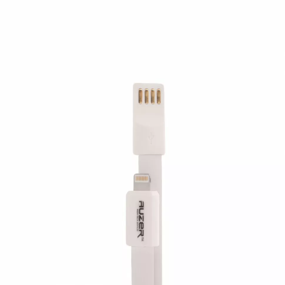 Кабель Auzer AC-L1 USB-A - Lightning 1м cable White - фото 2
