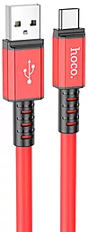 Кабель Hoco X85 Strength USB-A - Type-C 15w 3a 1м cable Red - фото Кабель Hoco X85 Strength USB-A - Type-C 15w 3a 1м cable Red