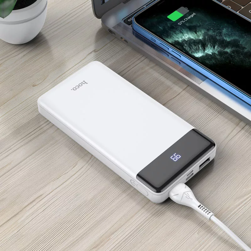 Повербанк Hoco J84 Cool plug 10000mAh White - фото 3