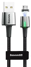 USB Кабель Baseus Zinc Magnetic micro USB Cable Black (CAMXC-A01)