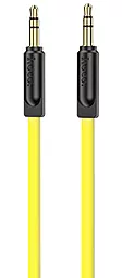 Аудио кабель Hoco AUX mini Jack 3.5mm M/M Cable 2 м yellow - миниатюра 2