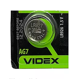 Батарейки Videx SR927SW (395) (399) (199) (AG7) 1шт 1.5 V