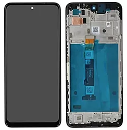 Дисплей Motorola Moto G42 (XT2233-2) с тачскрином и рамкой, оригинал, Black