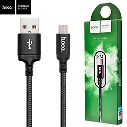 Кабель Hoco X14 Times Speed USB-A - micro USB 12w 2.4a 2м cable Black - миниатюра 7 Кабель Hoco X14 Times Speed USB-A - micro USB 12w 2.4a 2м cable Black - миниатюра 7