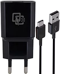 Мережевий зарядний пристрій EasyLife YJ-08 10W QC3.0 2A + USB-C Cable Black