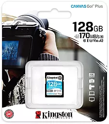 Карта памяти Kingston SDXC 128GB Canvas Go Plus Class 10 UHS-I U3 V30 (SDG3/128GB) - миниатюра 4