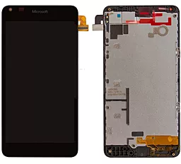 Дисплей Microsoft Lumia 640 (RM-1072, RM-1077) с тачскрином и рамкой, Black