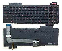 Клавиатура для ноутбука Asus FX503 series Original без рамки с подсветкой черная