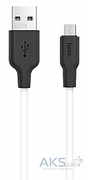 USB Кабель Hoco X21 Plus Silicone micro USB 2m Black / White