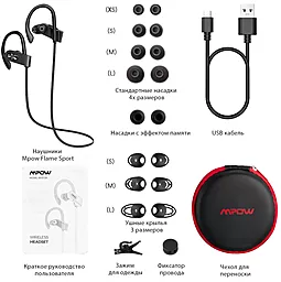 Наушники Mpow Flame 2 Red - миниатюра 2 Наушники Mpow Flame 2 Red - миниатюра 2
