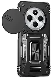 Чехол Epik Camshield Army Ring для Xiaomi Redmi 14C, Redmi A4, Poco C75 Black - фото Чехол Epik Camshield Army Ring для Xiaomi Redmi 14C, Redmi A4, Poco C75 Black