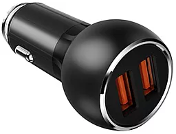 Автомобильное зарядное устройство с быстрой зарядкой LDNio Quick Charge 3.0 2USB + Type-C Cable Black (C503Q) - миниатюра 4