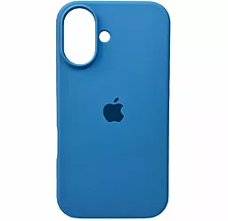 Чехол Silicone Case Full для Apple iPhone 16 Cornflower