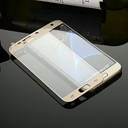 Захисне скло 1TOUCH 3D Full Cover Samsung G930 Galaxy S7 Gold - мініатюра 4