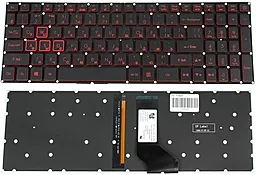 Клавіатура для ноутбуку Acer Nitro AN515-41 з підсвіткою клавіш без рамки Original Black