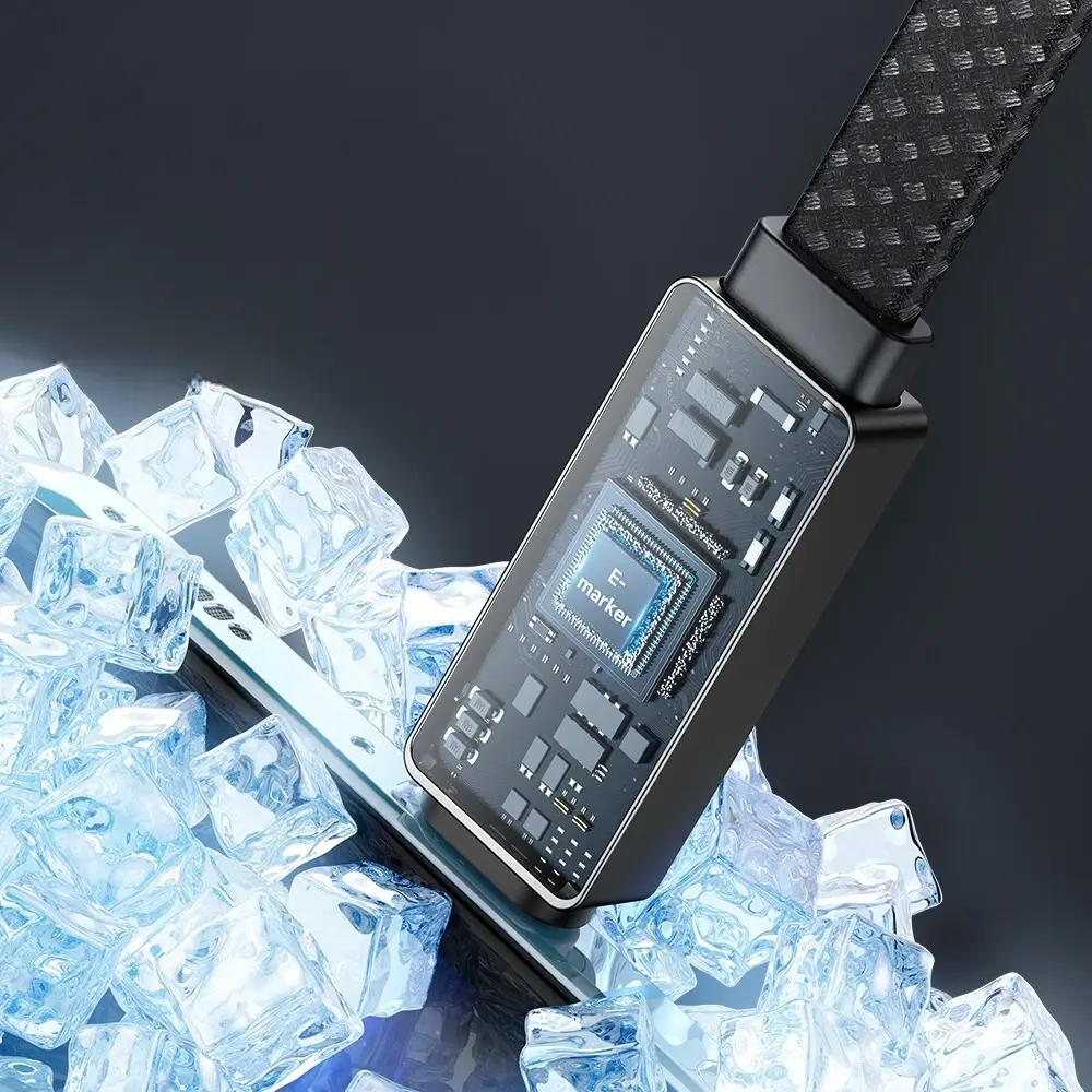 Кабель McDodo LED Display USB-A - Type-C 100w 6a 1.2м cable Black (CA-4980) - фото 6