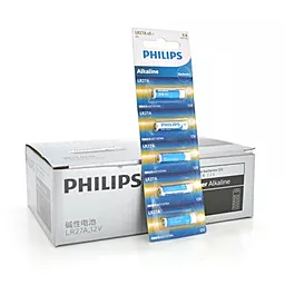 Батарейки Philips A27 / 27A / LR27 Alkaline 5шт (LR27A5B/93) 12 V - фото Батарейки Philips A27 / 27A / LR27 Alkaline 5шт (LR27A5B/93) 12 V