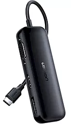 Видео переходник (адаптер) Ugreen CM260 USB Type-C - VGA/HDMI v2.0b/DP v1.2a 4k 60hz 0.15m black (60568)