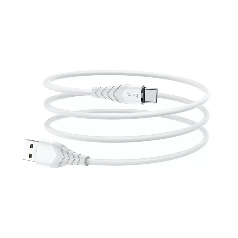 Кабель Hoco X63 Racer USB-A - Type-C 15w 3a 1м cable White - фото 3