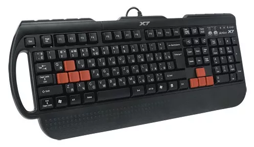 Клавиатура A4Tech X7-G700 PS/2 Black - фото 2