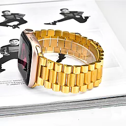 Змінний ремінець для розумного годинника W26 Steel Band для Apple Watch 42/44/45/49mm Gold (WH5240-GD)