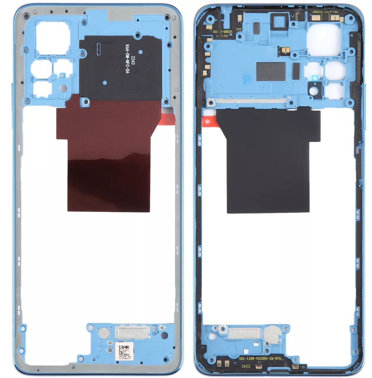 Рамка корпуса Xiaomi Redmi Note 12 Pro 4G Star Blue - фото 1