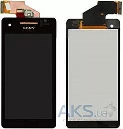 Дисплей Sony Xperia V (LT25i) з тачскріном, оригінал, Black